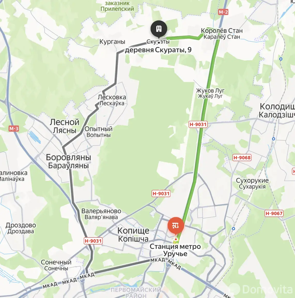 Стоимость продажи участка, Скураты,