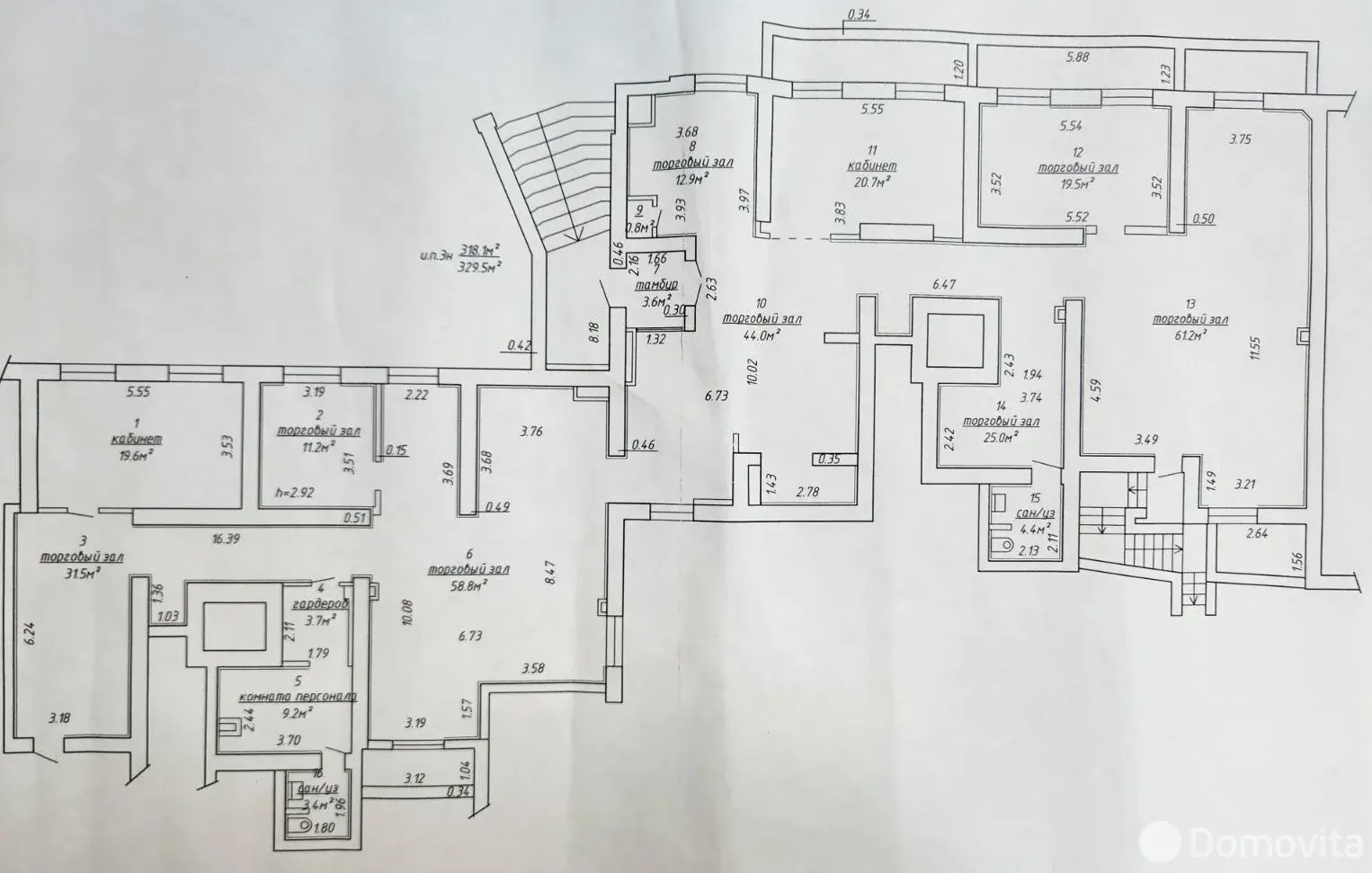 Снять торговое помещение на ул. Восточная, д. 39 в Минске, 2700USD, код 967595 - фото 20