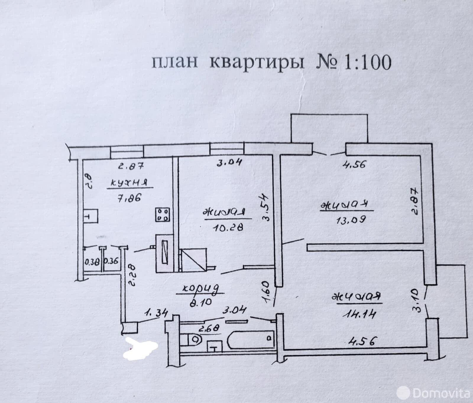 Купить 3-комнатную квартиру в Могилеве, ул. Менжинского, д. 42, 24000 USD, код: 828029 - фото 3
