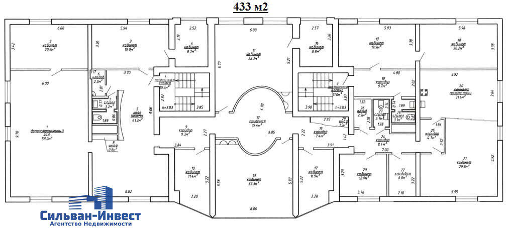 Аренда офиса на пер. Козлова, д. 7/Б в Минске, 2165EUR, код 11454 - фото 15