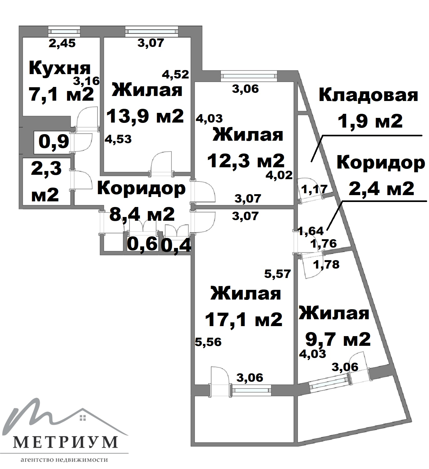 Купить 4-комнатную квартиру в Минске, ул. Голубева, д. 14, 75900 USD, код: 999380 - фото 1