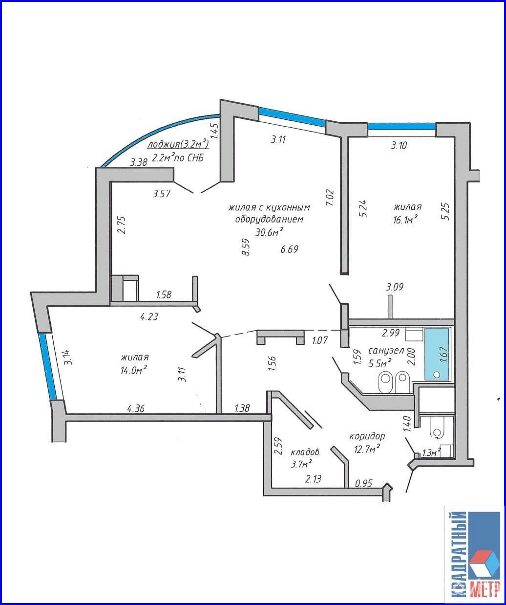 Купить 3-комнатную квартиру в Минске, пр-т Дзержинского, д. 82, 165000 USD, код: 1028581 - фото 6