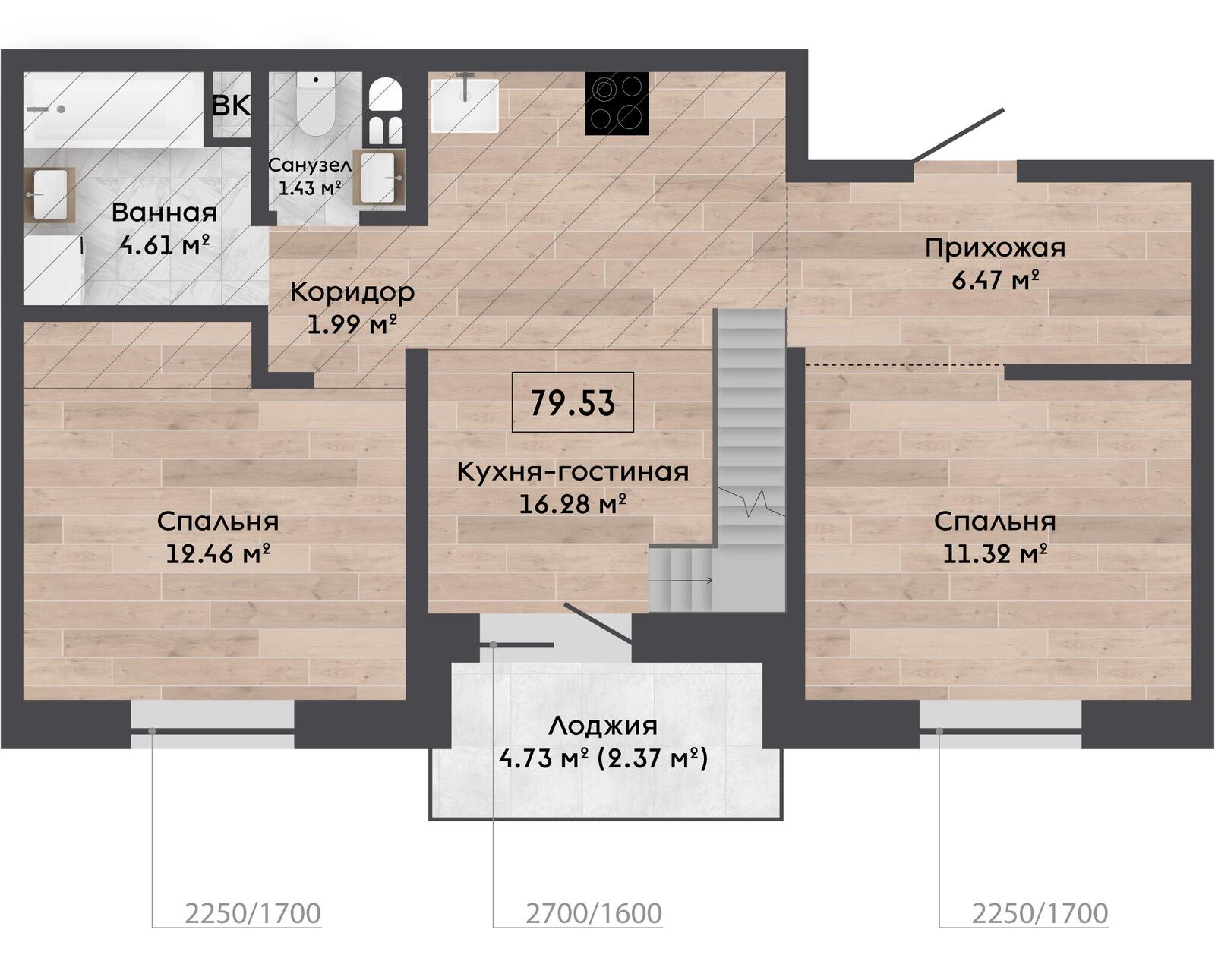 Продажа 3-комнатной квартиры в Колодищах, ул. Серебряный Лес, д. 6/6, 125896 USD, код: 1098422 - фото 2