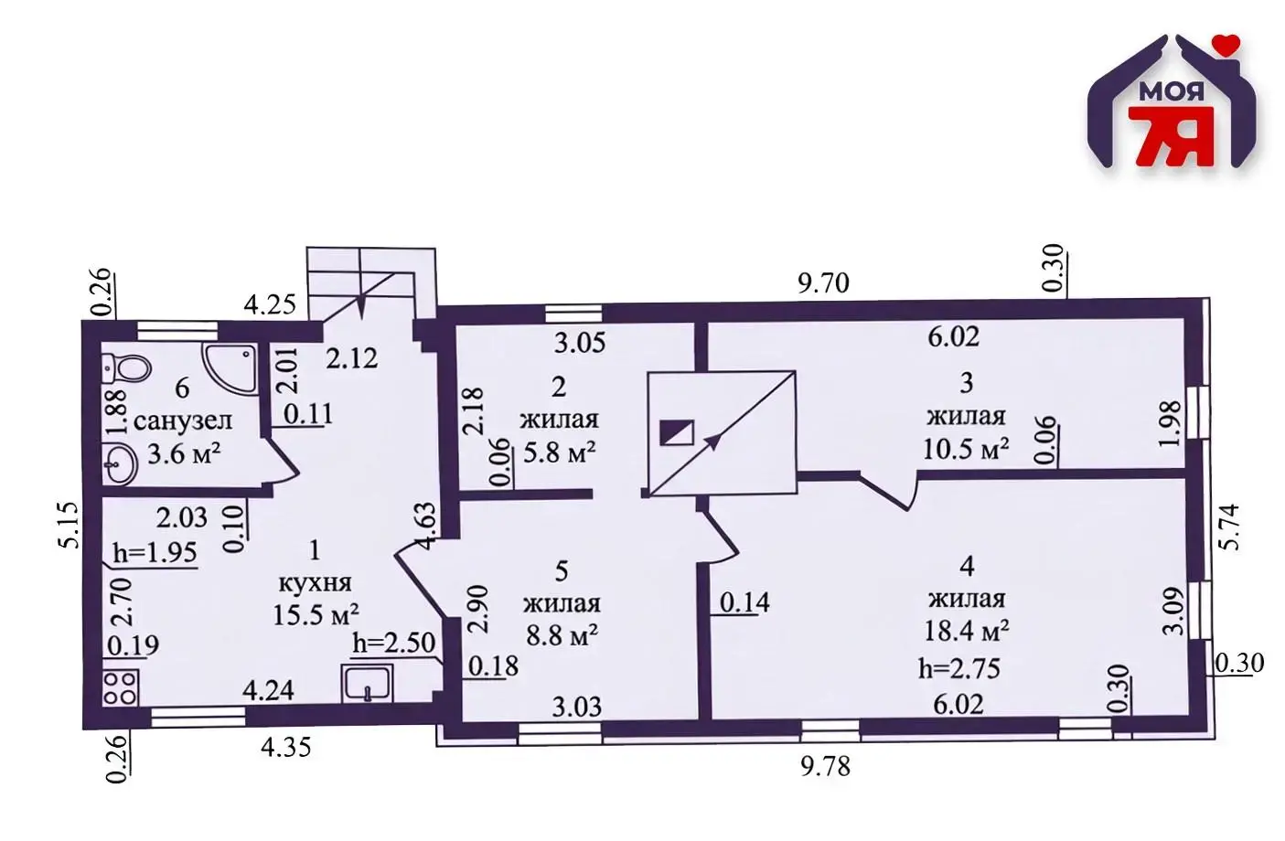 коттедж, Зажевичи, ул. Зелёная 