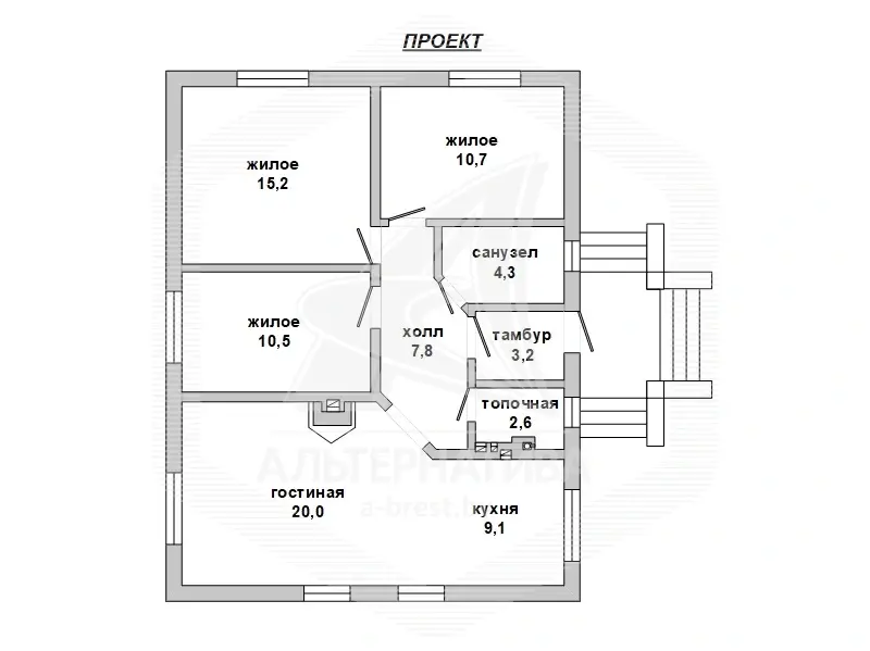 Продажа 2-этажной дачи в Источник Брестского района Брестская область, 72500USD, код 180452 - фото 26