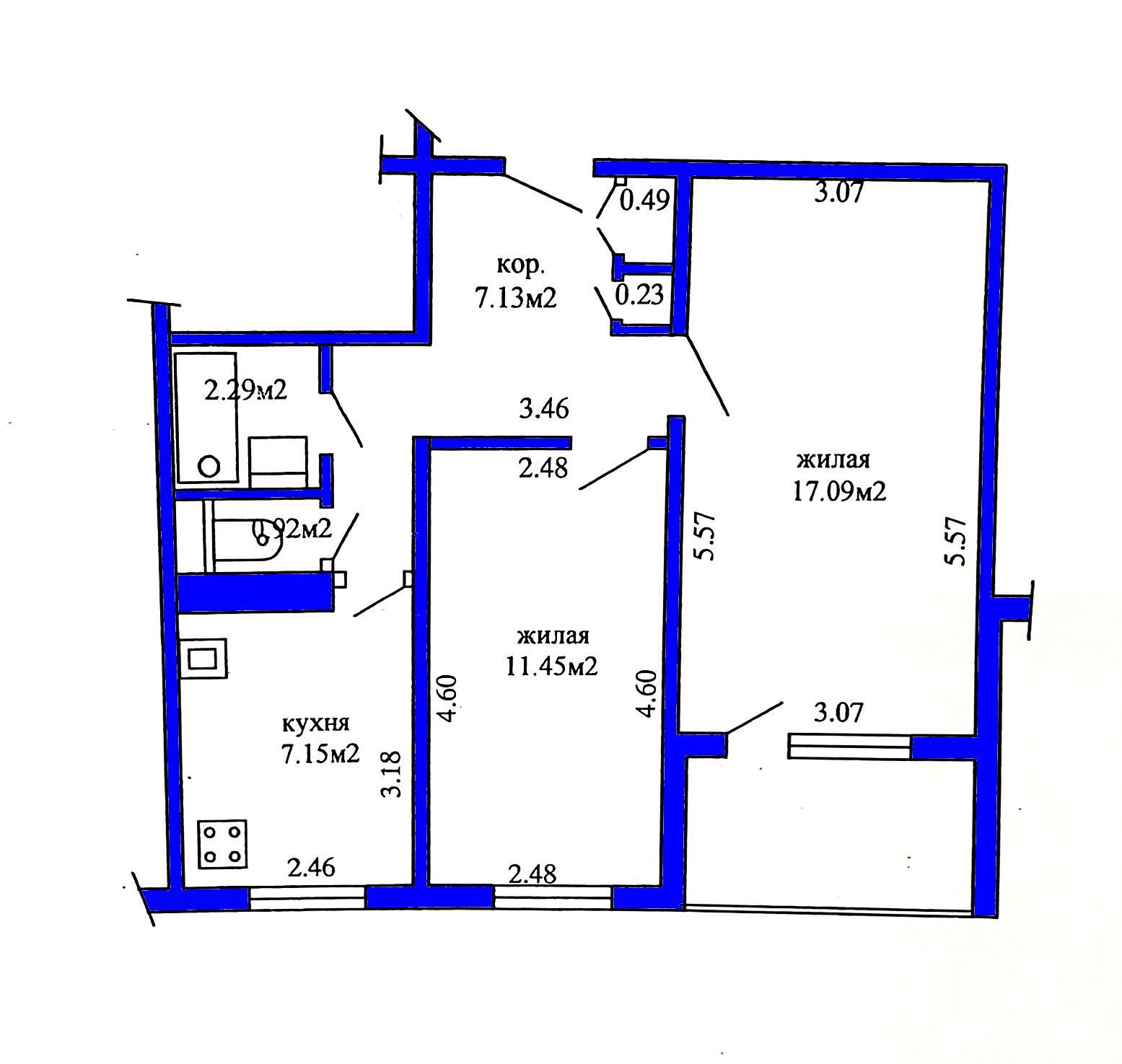 Купить 2-комнатную квартиру в Минске, ул. Алтайская, д. 64/1, 73000 USD, код: 1093832 - фото 1