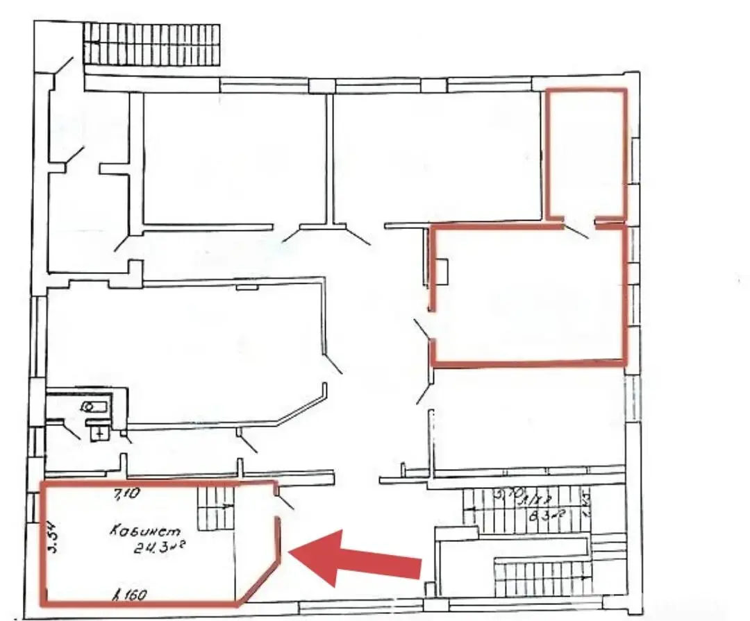 Снять офис на ул. Калиновского, д. 31/а в Минске, 219USD, код 16914 - фото 4