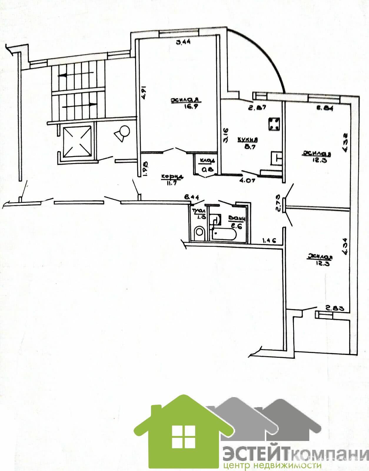 продажа квартиры, Лида, ул. Машерова, д. 27