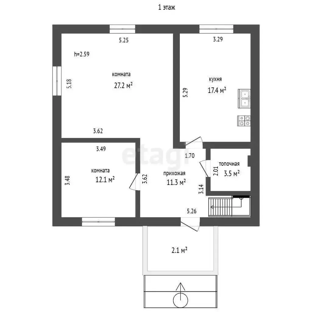 дом, Новый Двор, , стоимость продажи 390 919 р.