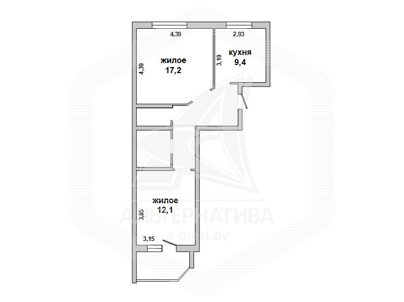 квартира, Тельмы-1, , стоимость продажи 214 333 р.