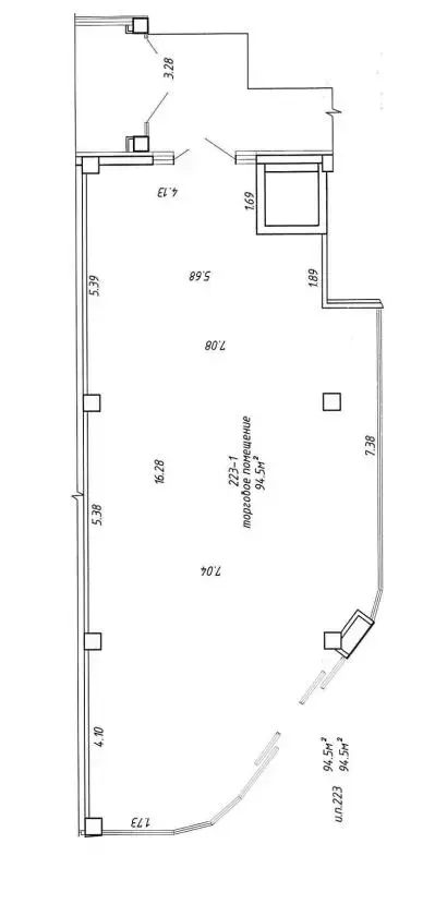 Снять торговое помещение на ул. Петра Мстиславца, д. 12 в Минске, 756EUR, код 966006 - фото 12