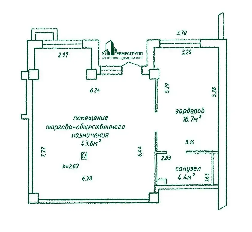 Аренда торговой точки на ул. Маршала Лосика, д. 31 в Минске, 2019BYN, код 968308 - фото 2