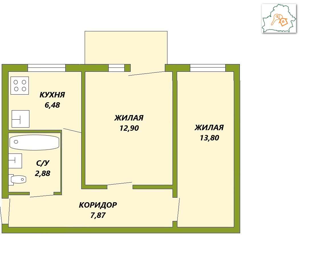 Стоимость продажи квартиры, Гомель, ул. Чкалова, д. 49