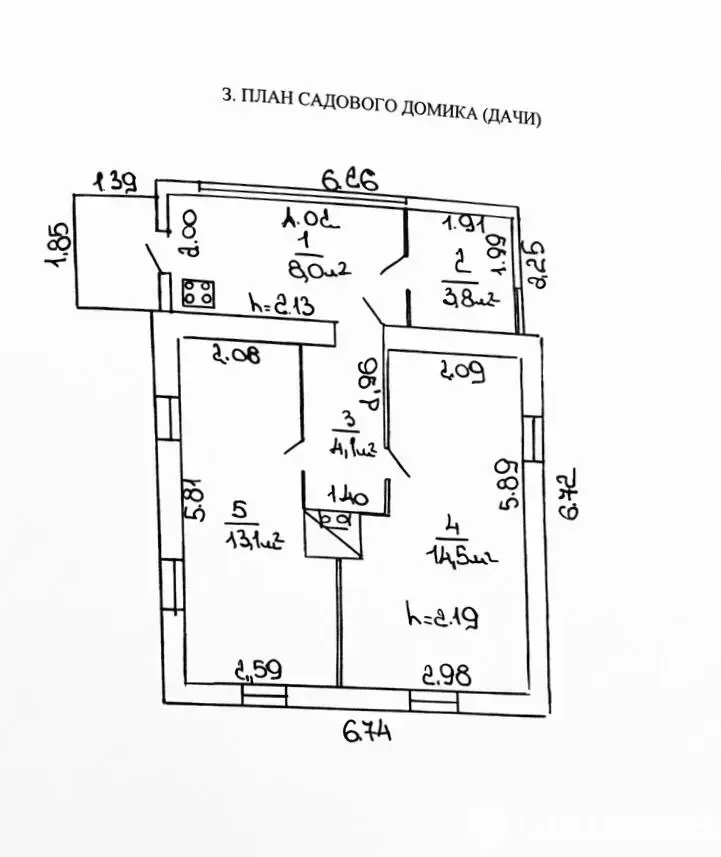 Купить 1-этажную дачу в Загорье Гомельская область, 35000BYN, код 186195 - фото 18