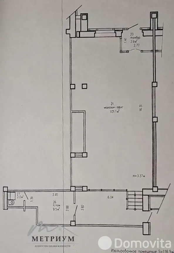 Снять торговое помещение на ул. Пономаренко, д. 35/А в Минске, 932EUR, код 967842 - фото 13