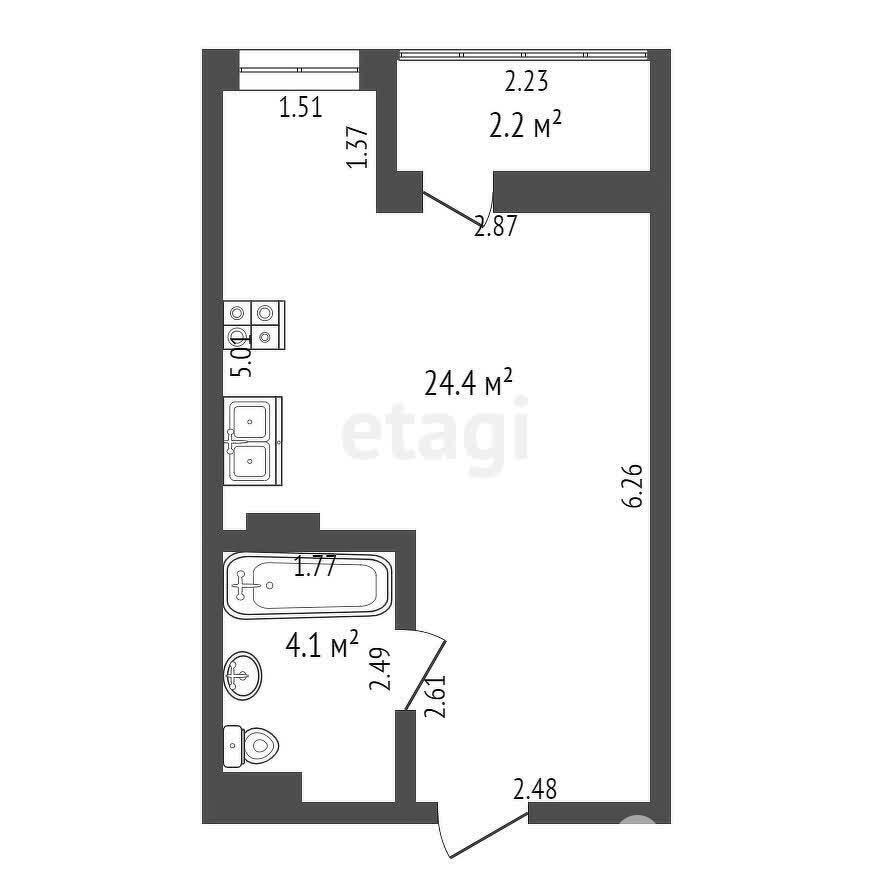 квартира, Минск, ул. Михаила Савицкого, д. 12, стоимость продажи 213 521 р.