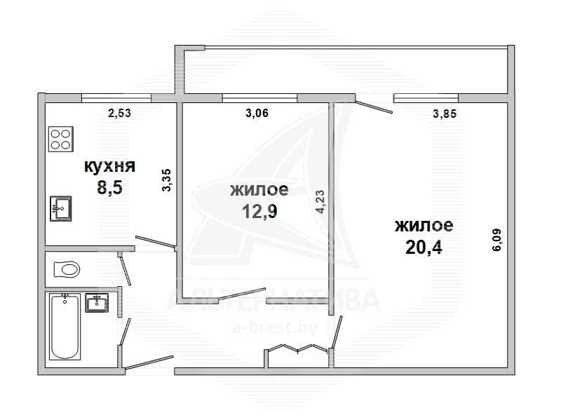 Стоимость продажи квартиры, Каменец, 