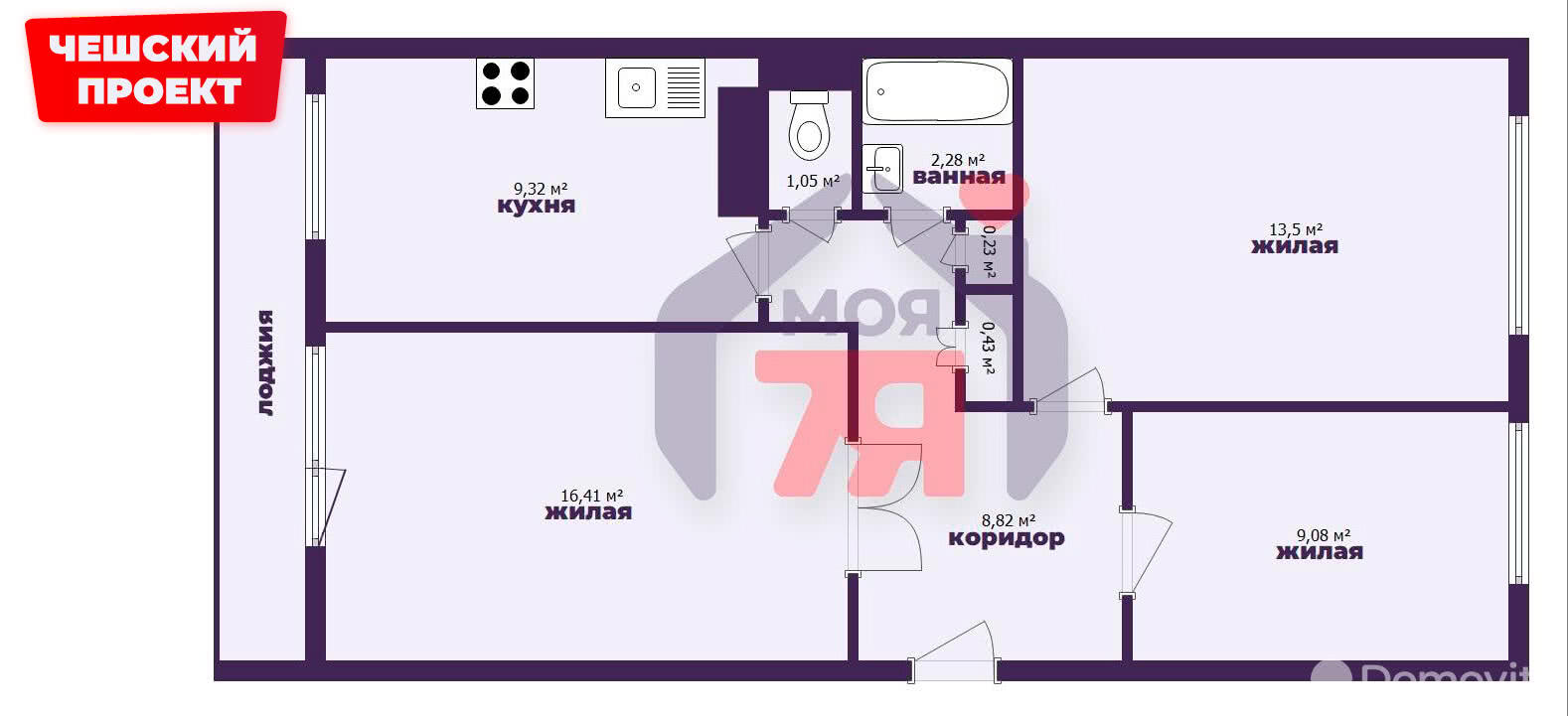 Купить 3-комнатную квартиру в Жодино, ул. Советская, д. 18, 33900 USD, код: 952477 - фото 1