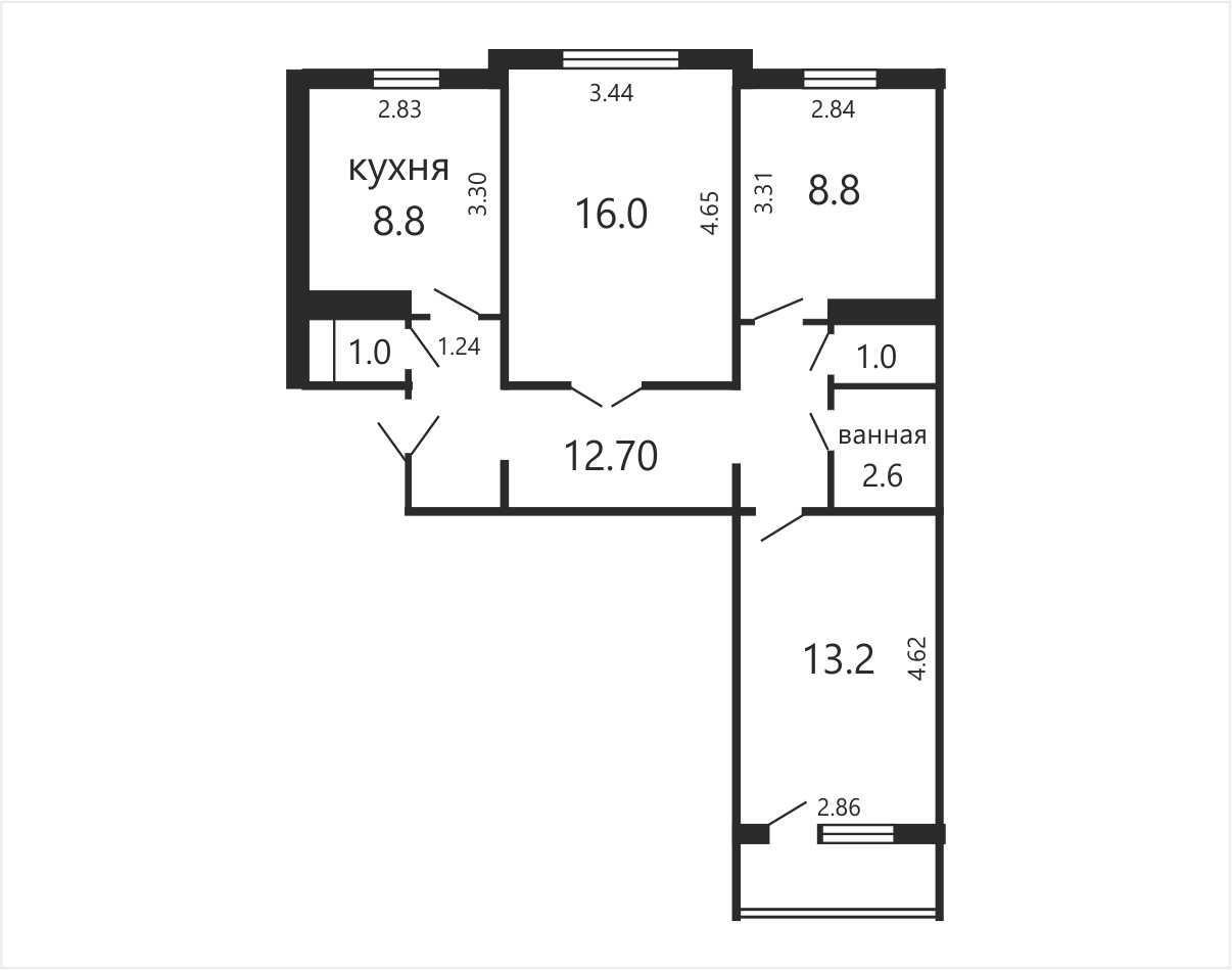 Цена продажи квартиры, Минск, ул. Янки Лучины, д. 32