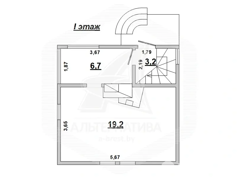 Продажа 2-этажной дачи в Авиатор-1 Брестская область, 23900USD, код 180360 - фото 19