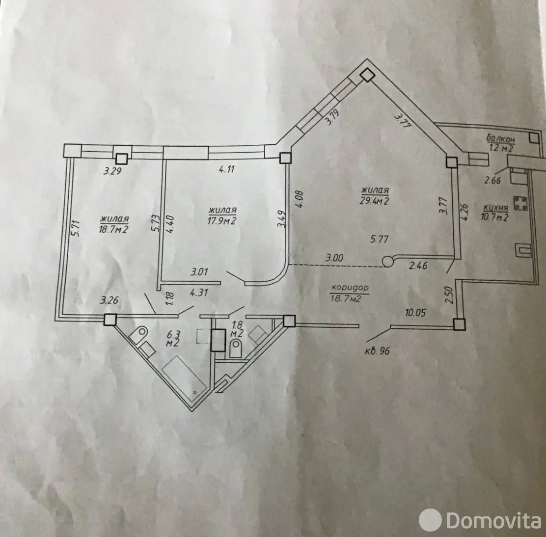 квартира, Минск, пр-т Победителей, д. 57А в Центральном районе