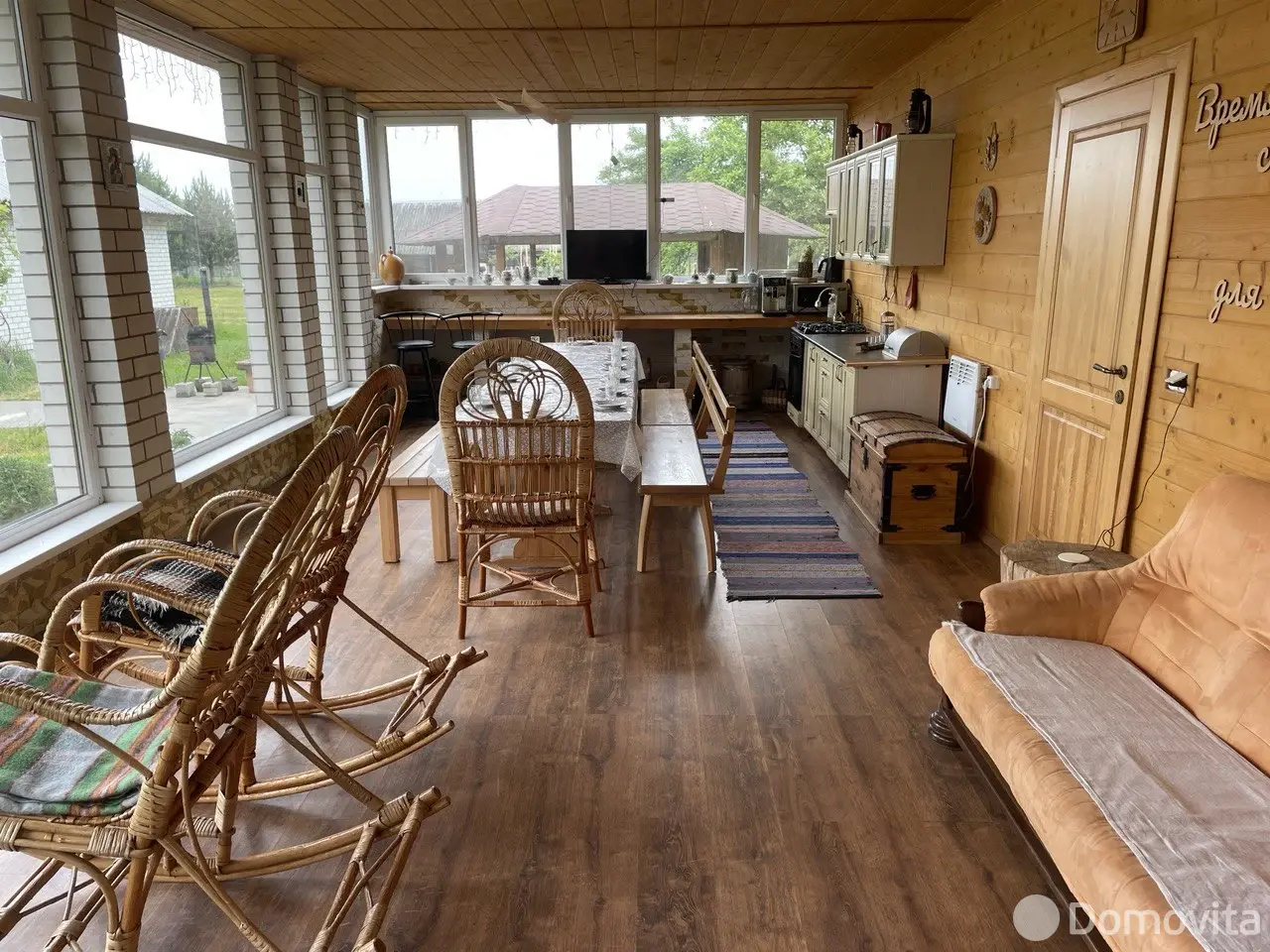  Коттедж Дом в деревне у заповедного леса с баней, купелью и апидомиком на сутки в Клетное , 800BYN, код 1281 - фото 1