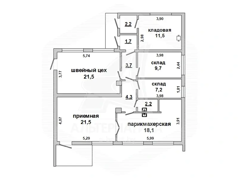 Стоимость продажи торгового объекта, Подбела,