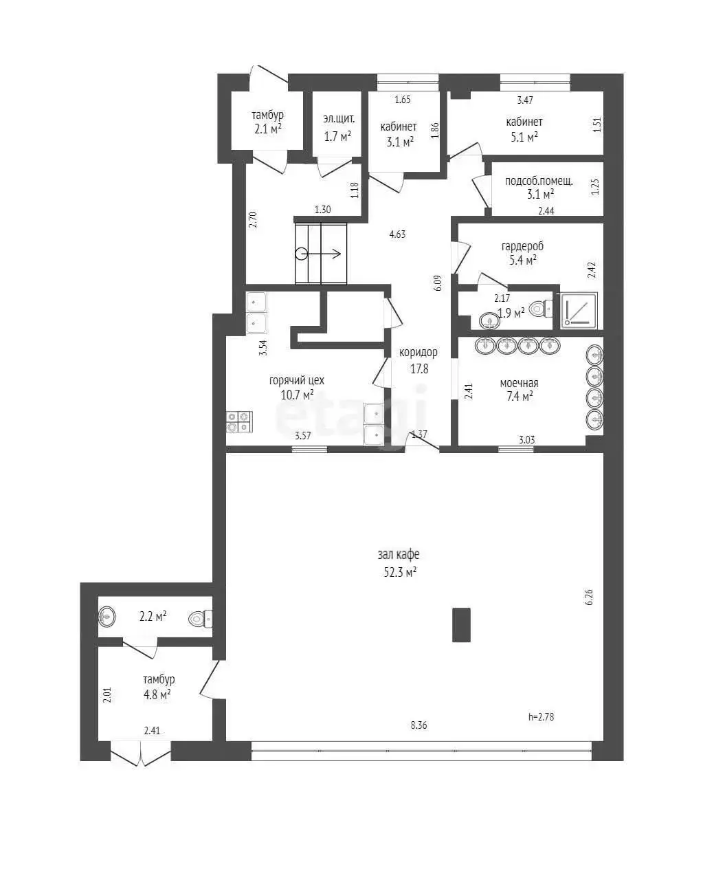 Снять торговое помещение на ул. Владислава Сырокомли, д. 38 в Минске, 1411USD, код 968362 - фото 15