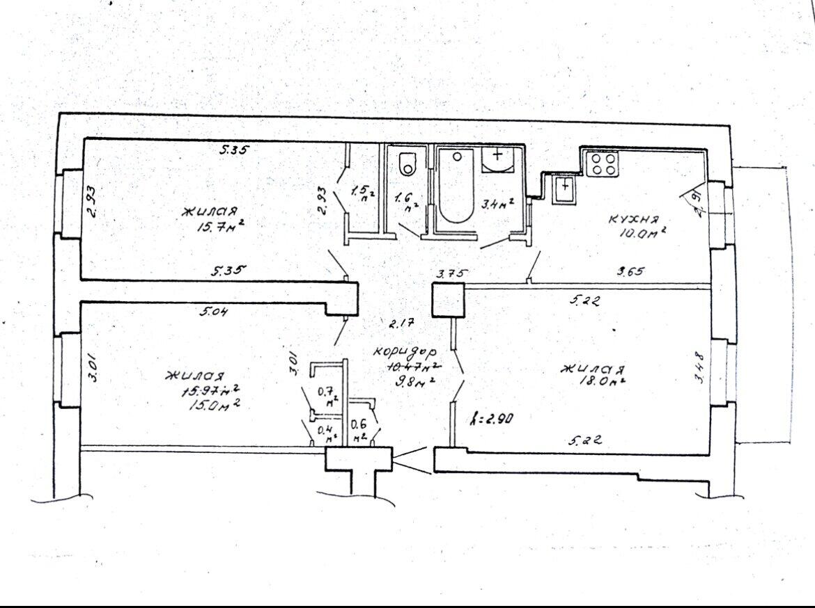 Продажа 3-комнатной квартиры в Минске, ул. Красноармейская, д. 8, 135000 USD, код: 954056 - фото 1