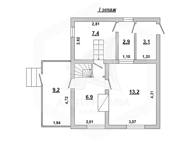 Продажа 2-этажной дачи в Аист-2008 Брестская область, 177500BYN, код 186494 - фото 11