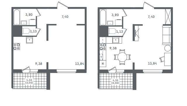 Продажа 1-комнатной квартиры в Колодищах, ул. Серебряный Лес, д. 6, 61000 USD, код: 1037608 - фото 2