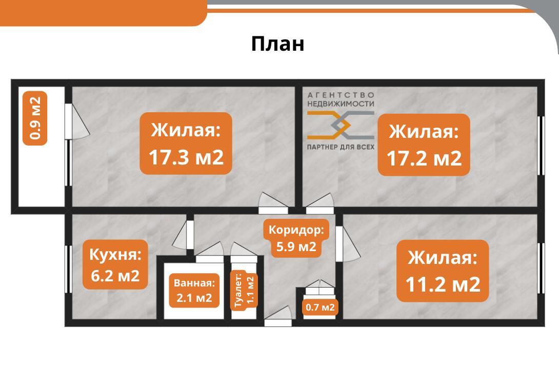 квартира, Старые Дороги, ул. Армейская, д. 8, стоимость продажи 62 111 р.