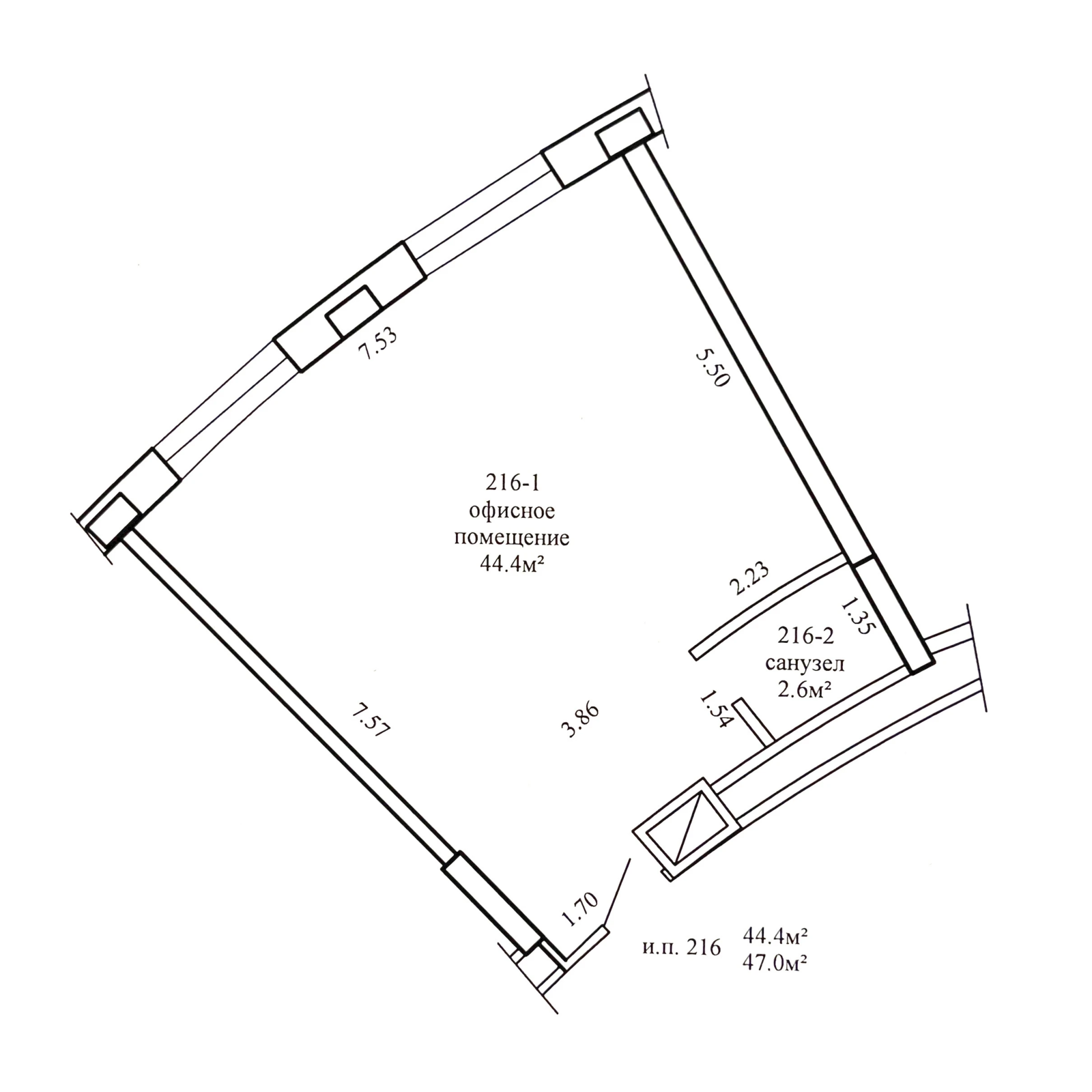 Снять офис на ул. Мележа, д. 1 в Минске, 1316BYN, код 17053 - фото 10