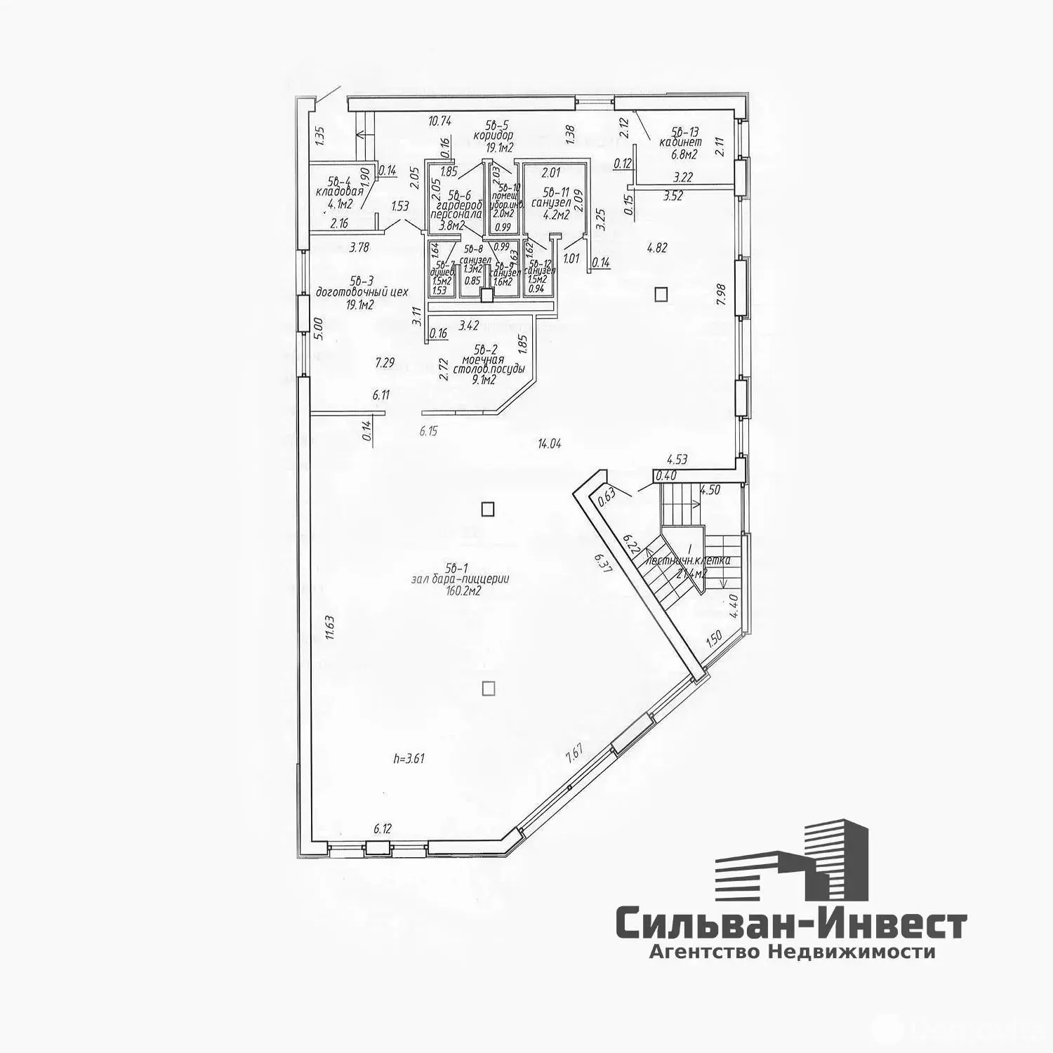 Аренда торгового помещения на ул. Мирошниченко, д. 3 в Минске, 2967EUR, код 967573 - фото 37