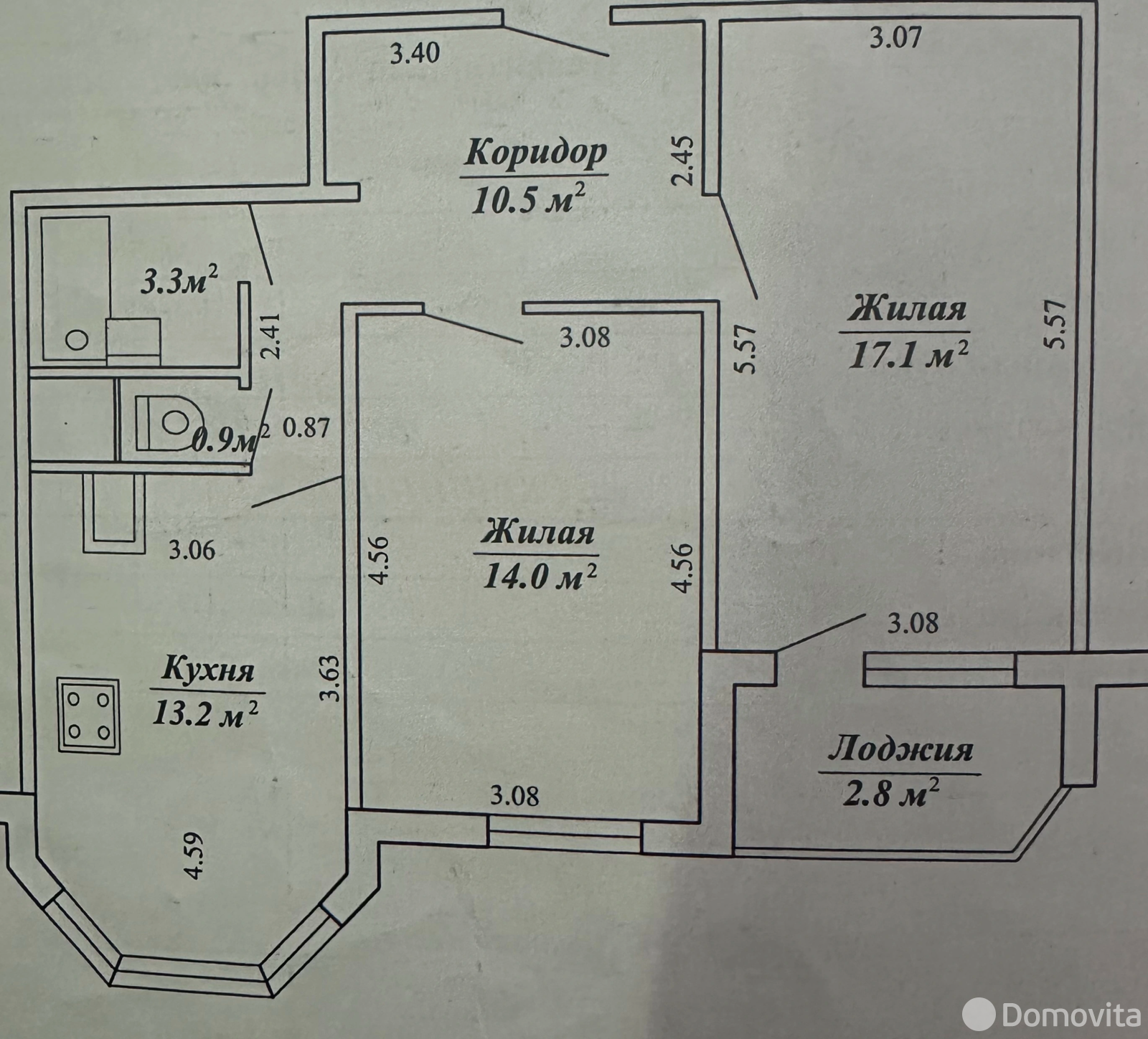 Снять 2-комнатную квартиру в Минске, ул. Скрипникова, д. 1, 530EUR, код 148811 - фото 17