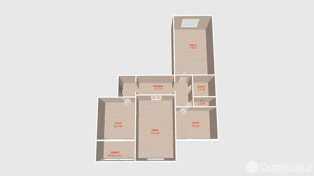 Продажа комнаты в Минске, ул. Люцинская, д. 31, цена 102000 BYN, код 7759 - фото 2