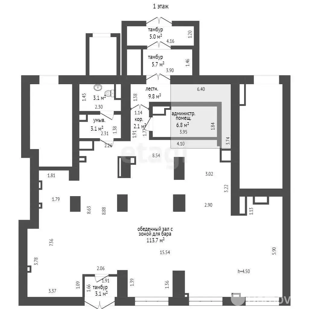 Купить помещение под сферу услуг в Минске, ул. Кирова, д. 2 - фото 25