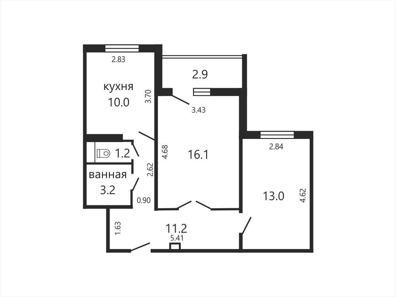 квартира, Минск, ул. Иосифа Жиновича, д. 9 