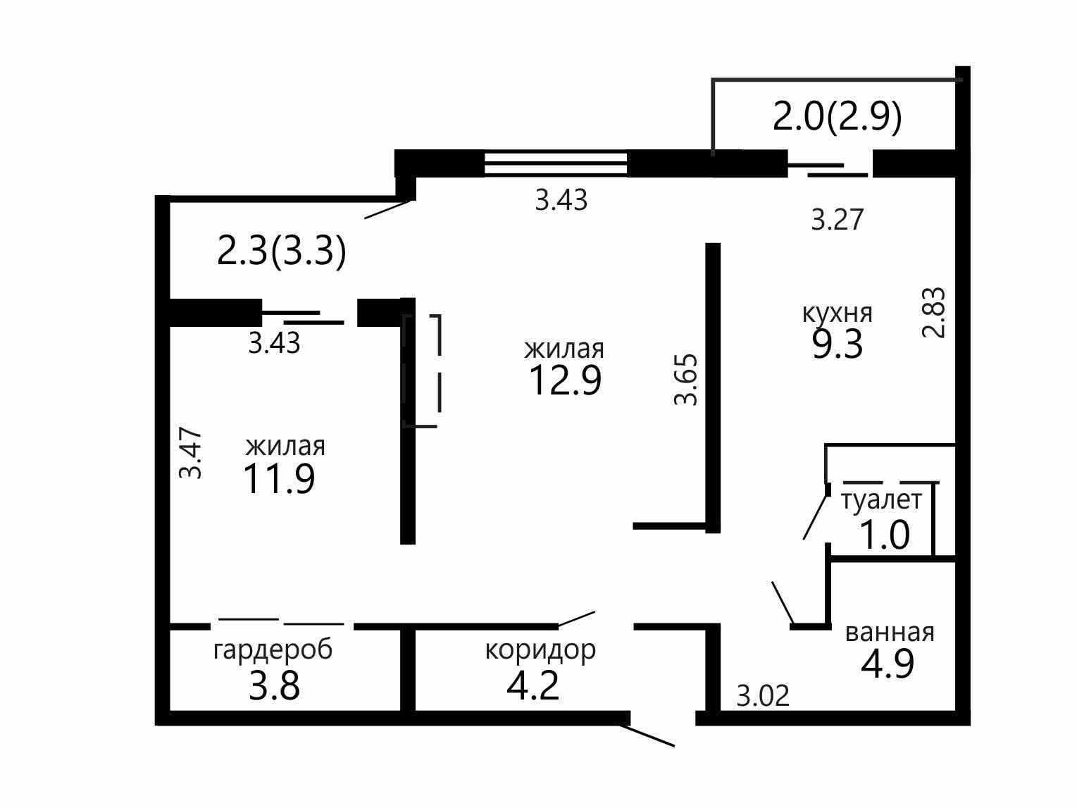 Продажа 2-комнатной квартиры в Минске, ул. Камайская, д. 8, 120000 USD, код: 997711 - фото 2