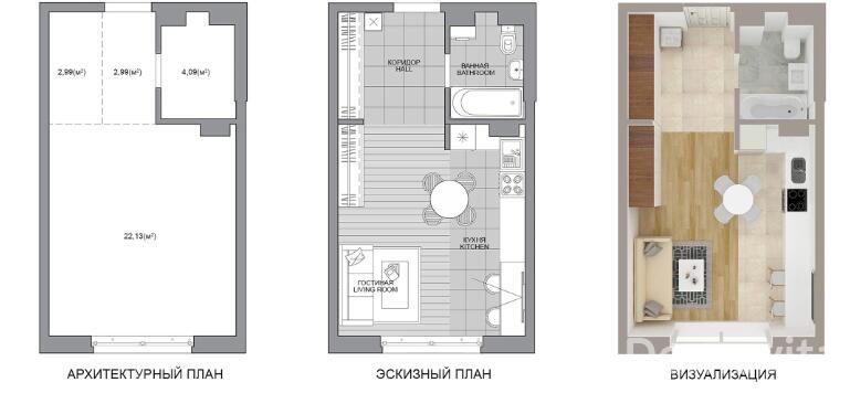 Продажа 1-комнатной квартиры в Минске, ул. Игоря Лученка, д. 28/5, 50538 EUR, код: 1068394 - фото 2