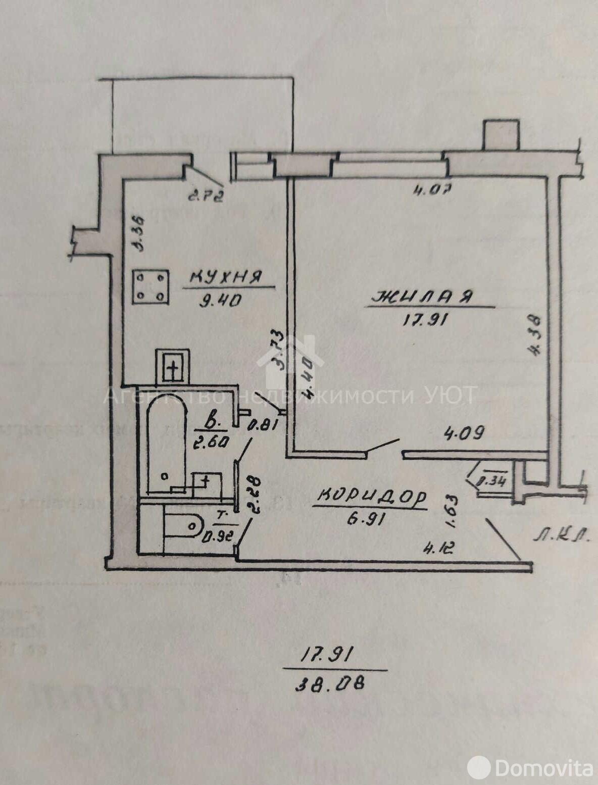 квартира, Витебск, пр-т Победы, стоимость продажи 98 280 р.