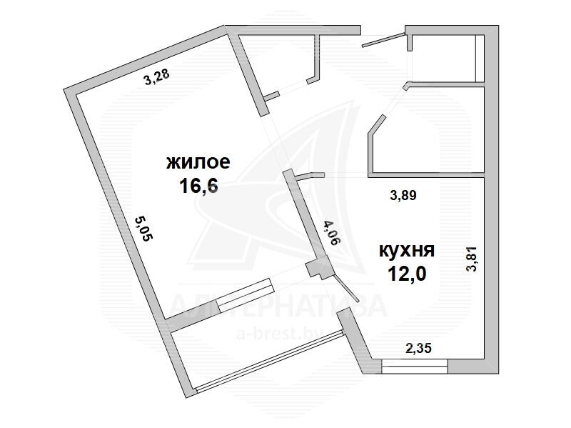 Купить 1-комнатную квартиру в Бресте, ул. Богданчука, 51300 USD, код: 1097601 - фото 1