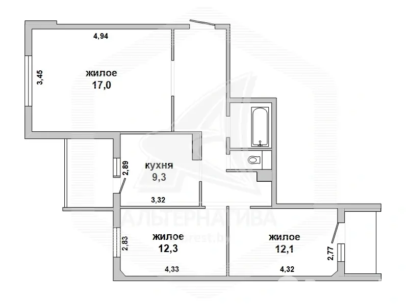 комната, Брест, ул. Ясеневая - лучшее предложение