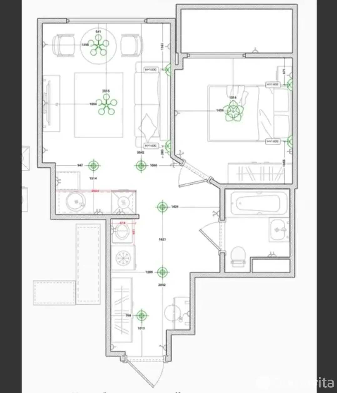 Снять 2-комнатную квартиру в Минске, ул. Николы Теслы, д. 30, 650USD, код 150623 - фото 24