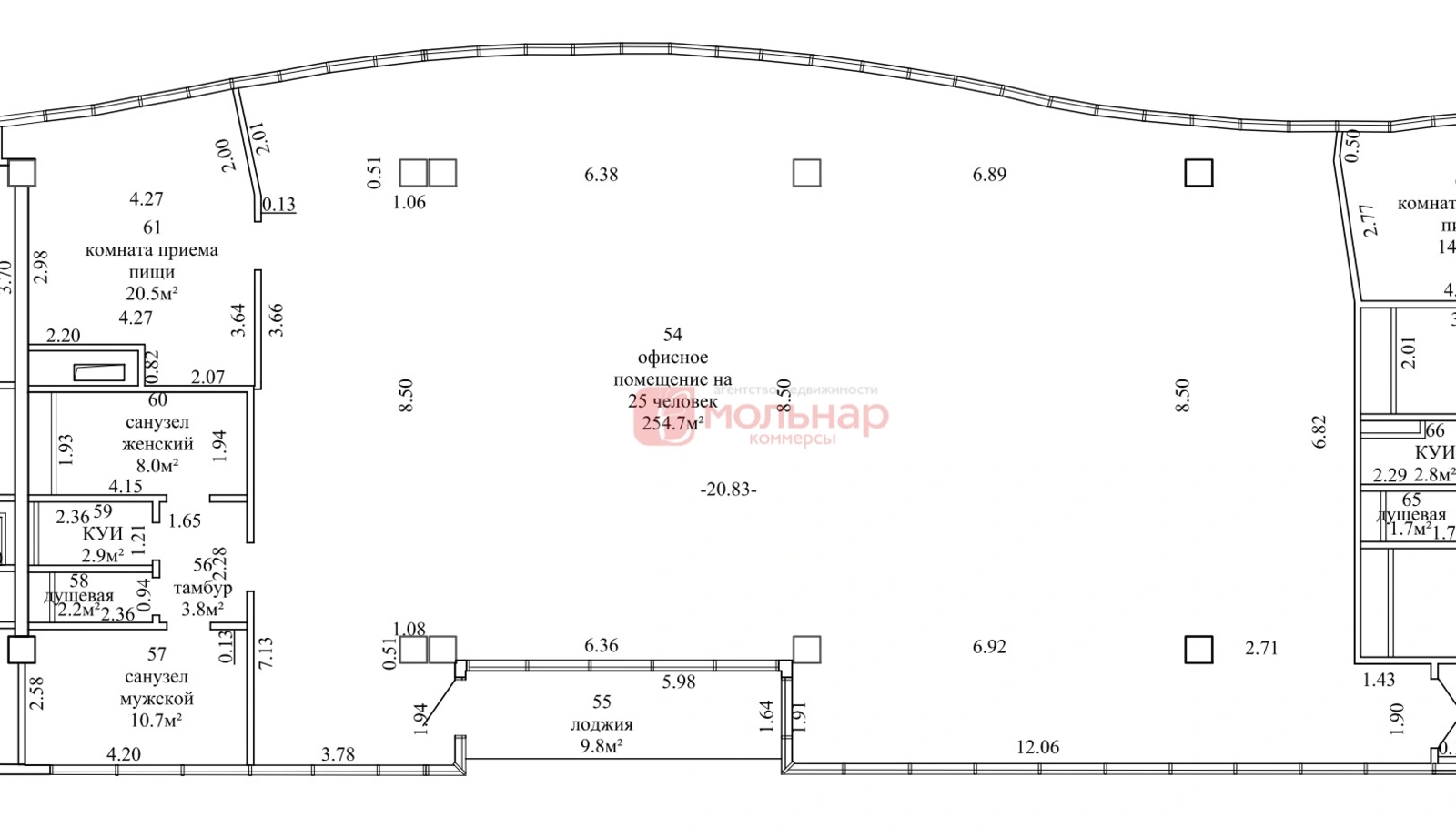 Снять офис на пр-т Победителей, д. 63В в Минске, 5626EUR, код 14248 - фото 12