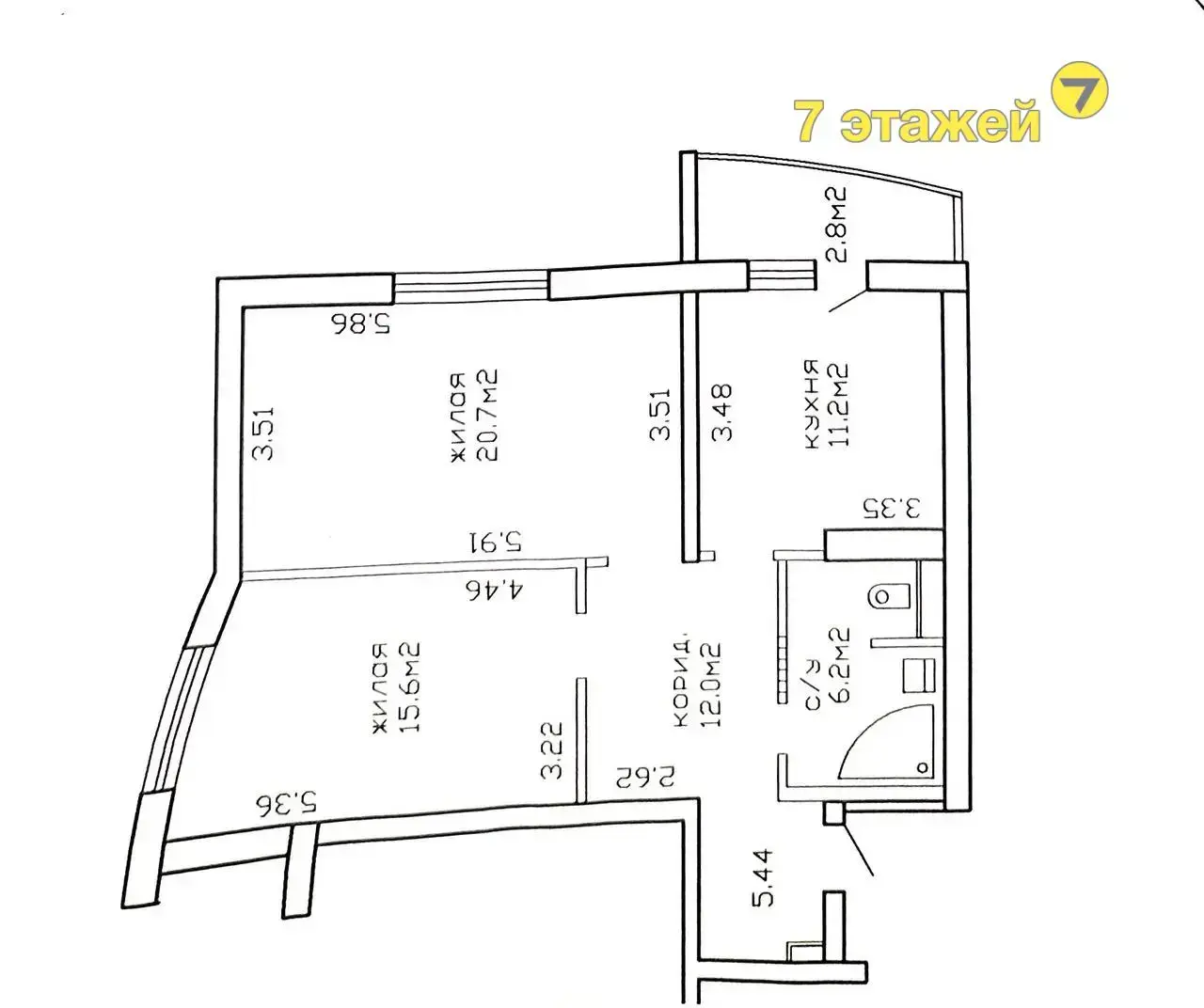 Снять 2-комнатную квартиру в Минске, ул. Кропоткина, д. 110, 590USD, код 149292 - фото 10