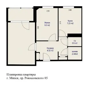 Комната, Минск, пр-т Рокоссовского, д. 85