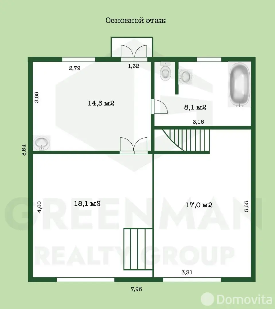 Купить 4-этажную дачу в Зеркальное Минская область, 95000USD, код 182168 - фото 37
