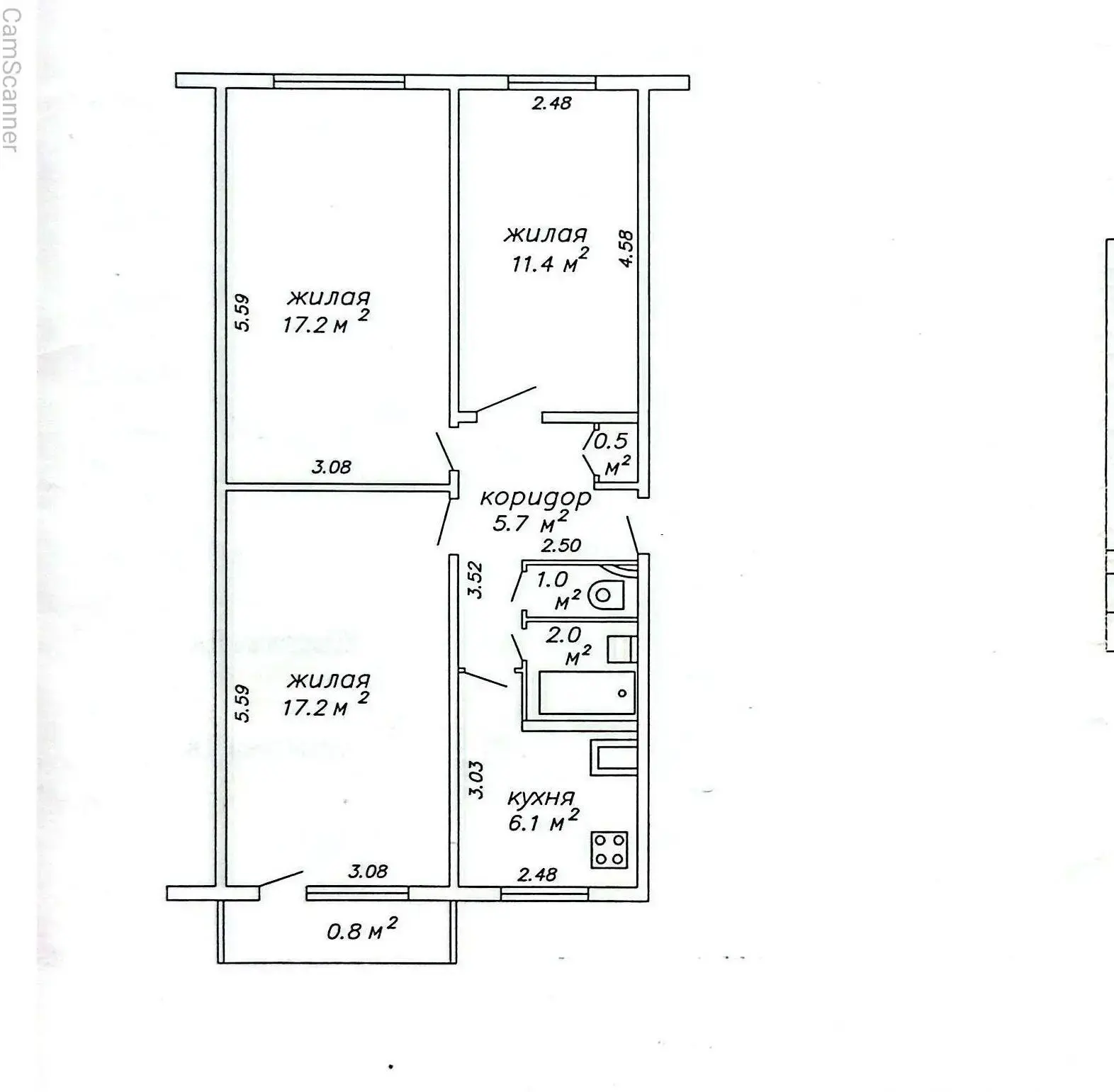 Купить комнату в Минске, ул. Калиновского, д. 62, цена 146500 BYN, код 7882 - фото 20