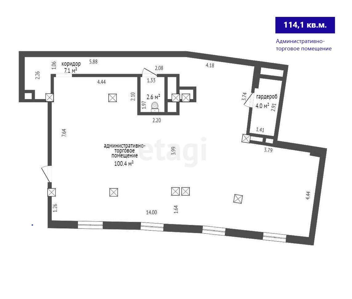 Аренда торговой точки на пр-т Независимости, д. 88 в Минске, 1141USD, код 964521 - фото 8